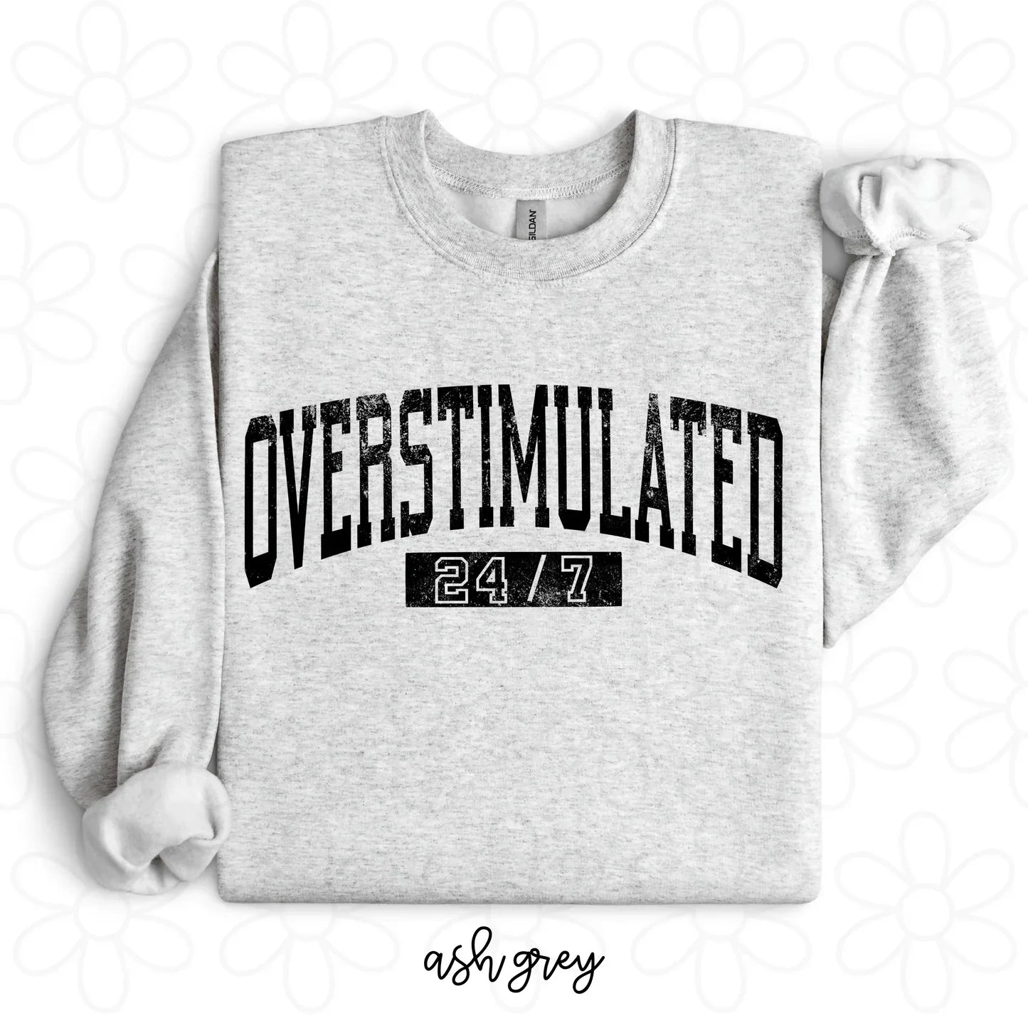 Grunge Overstimulated 24/7 Tee - The Hippie Nest Boutique