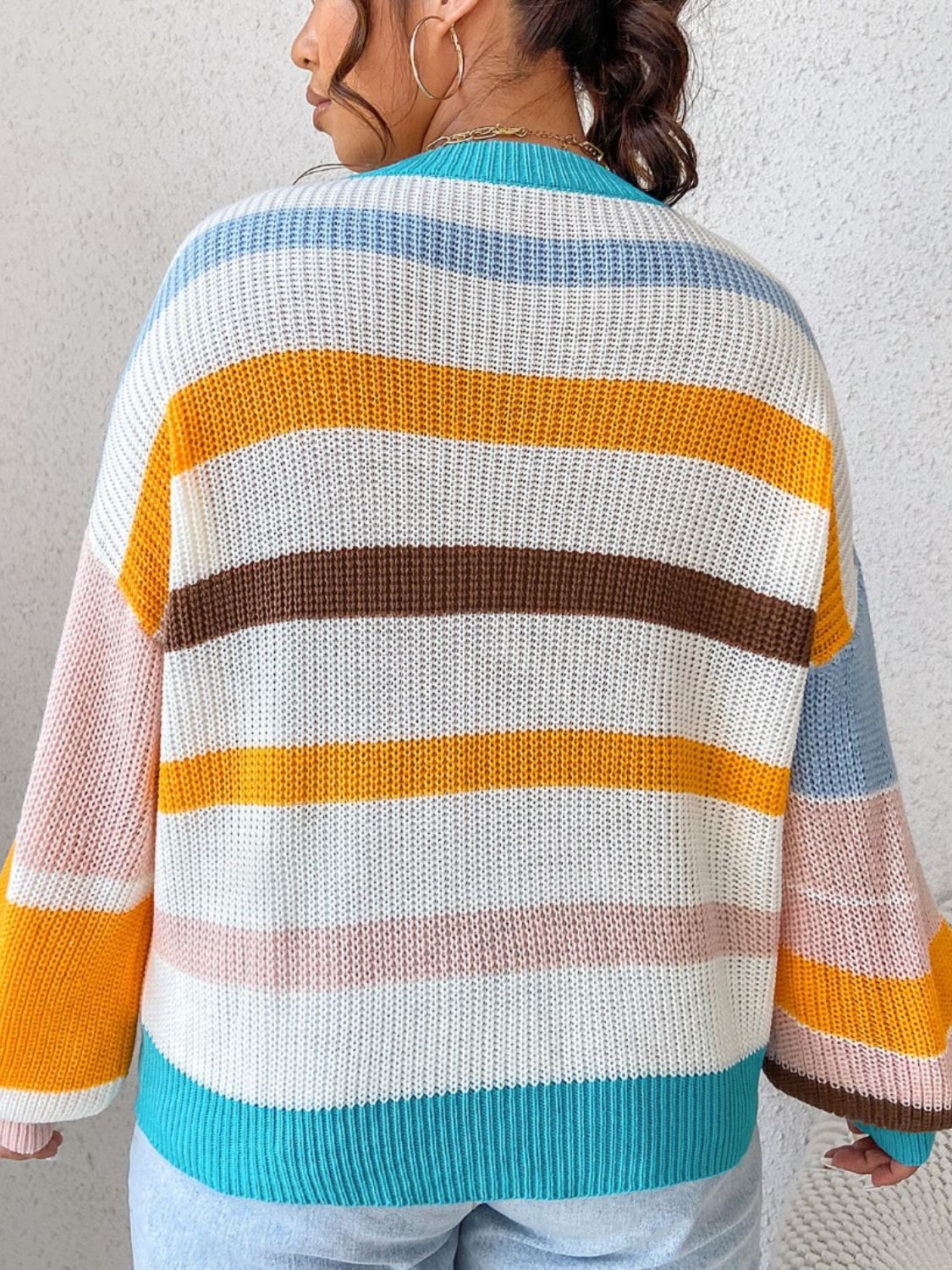 Striped Round Neck Sweater