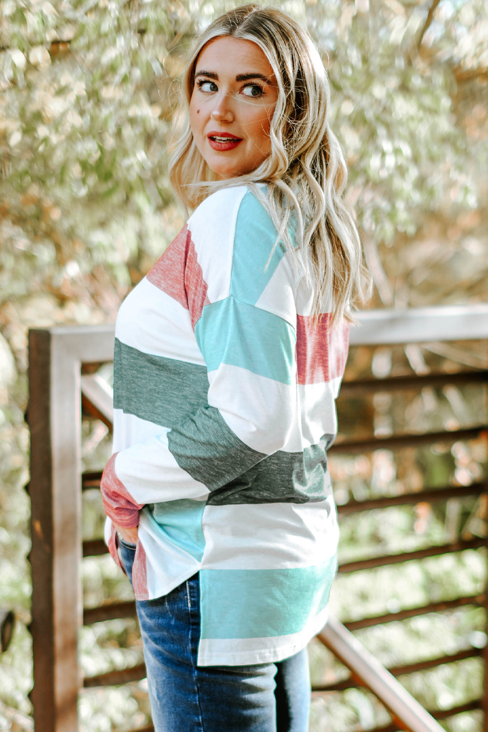 Colorblock Pullover Top