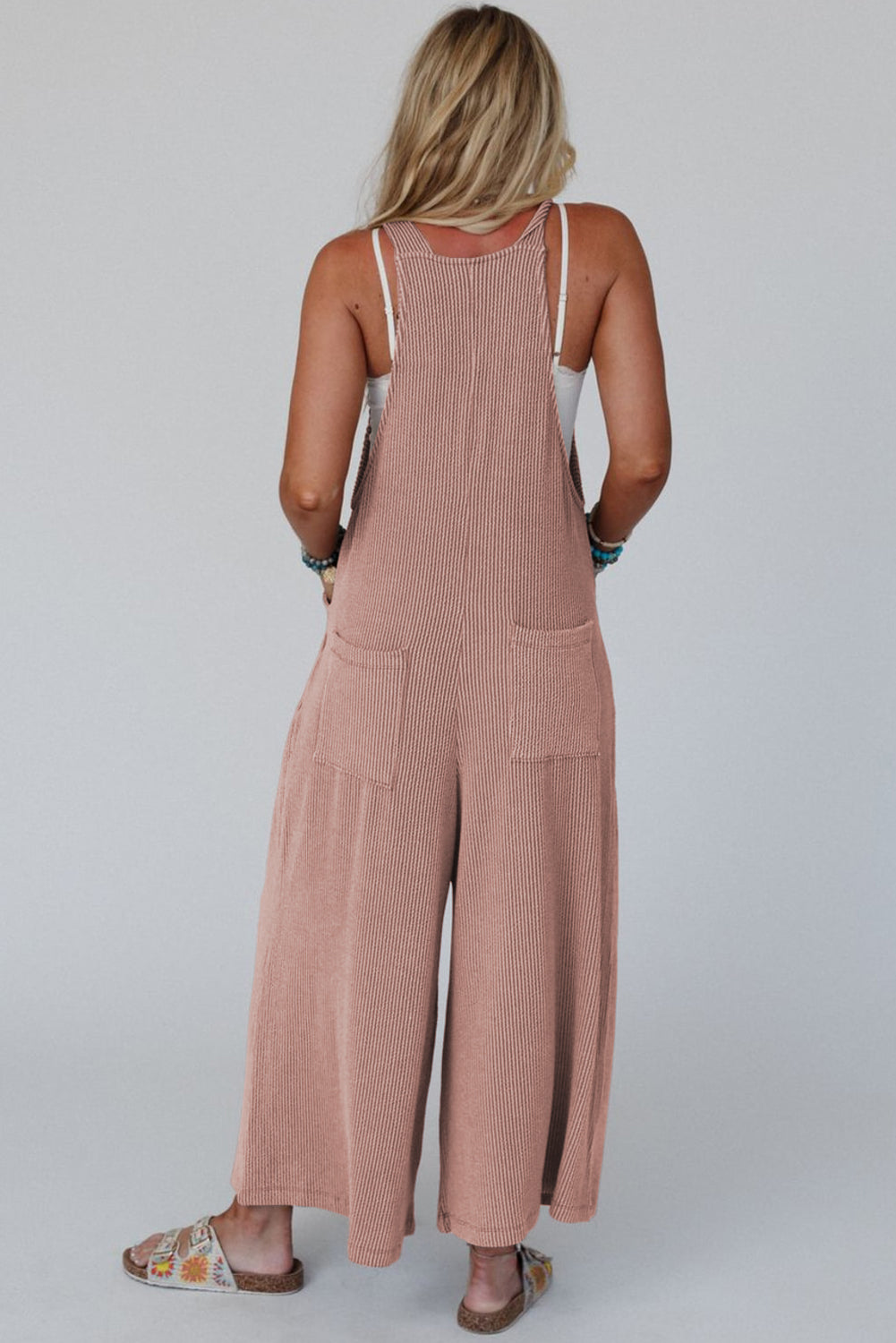 Adjustable Straps Wide Leg Loose Overall