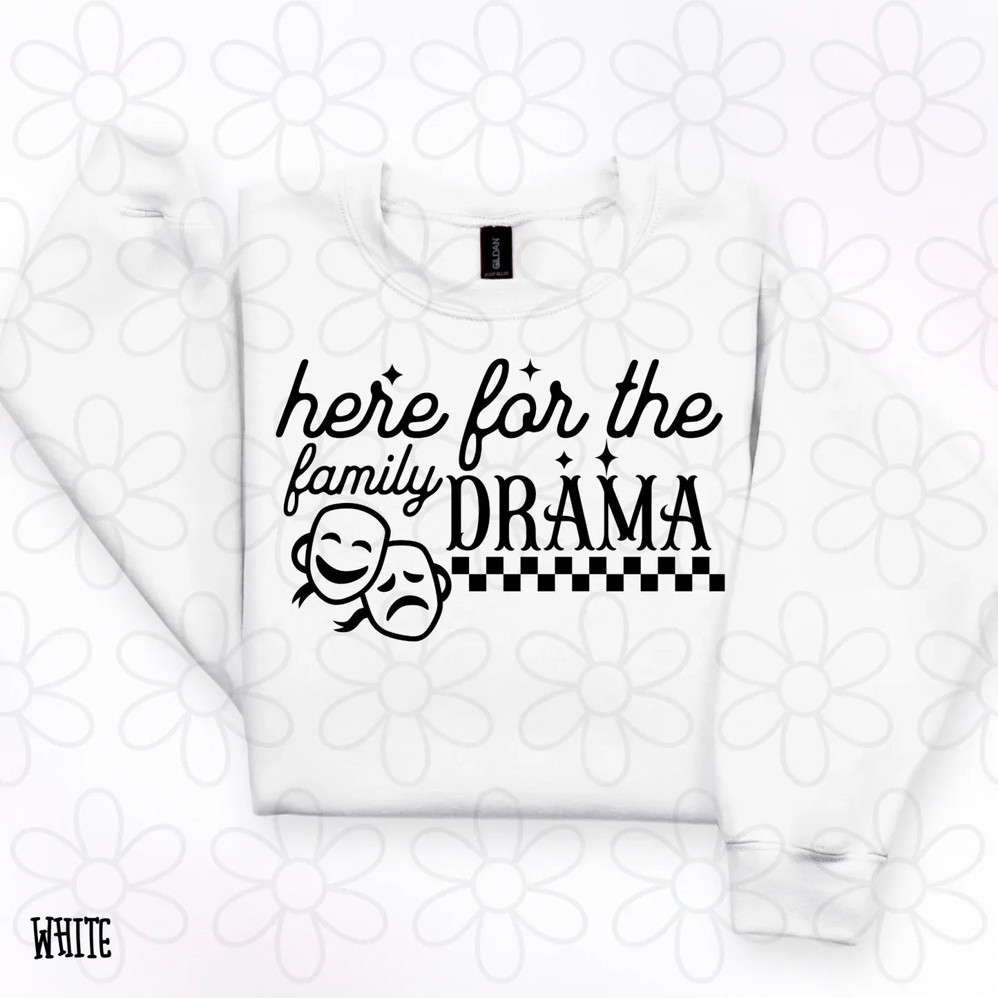 Here For The Family Drama Tee - The Hippie Nest Boutique