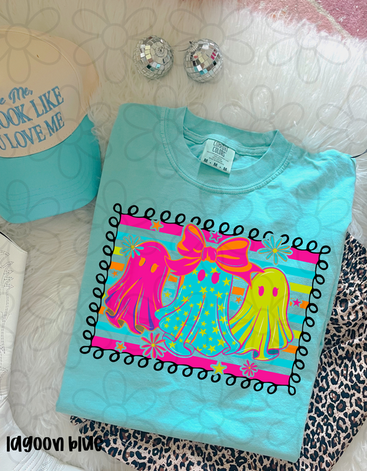 Preppy Ghosts Flowers Tee