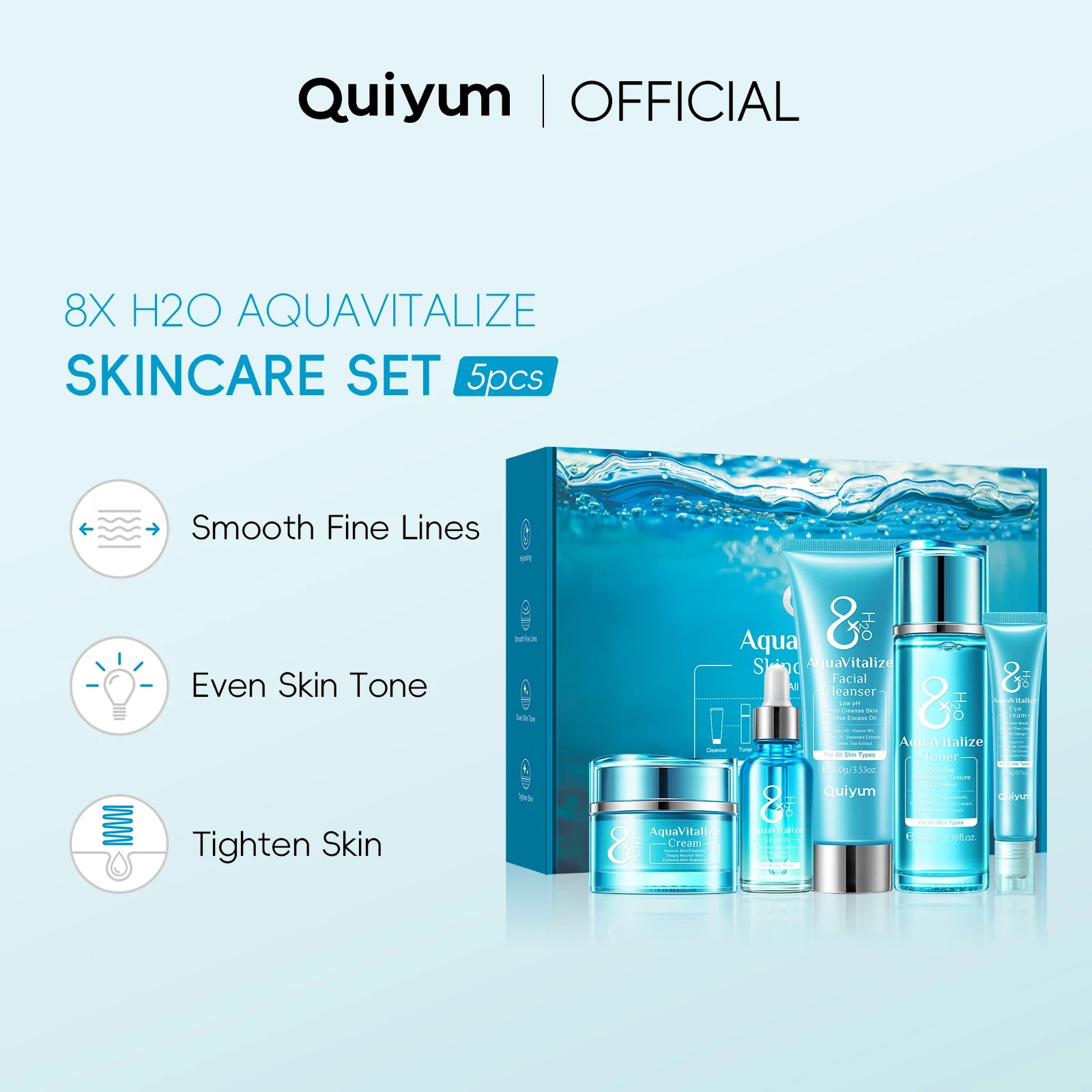 H₂O Aqua Vitalize Skincare Set 5PCS