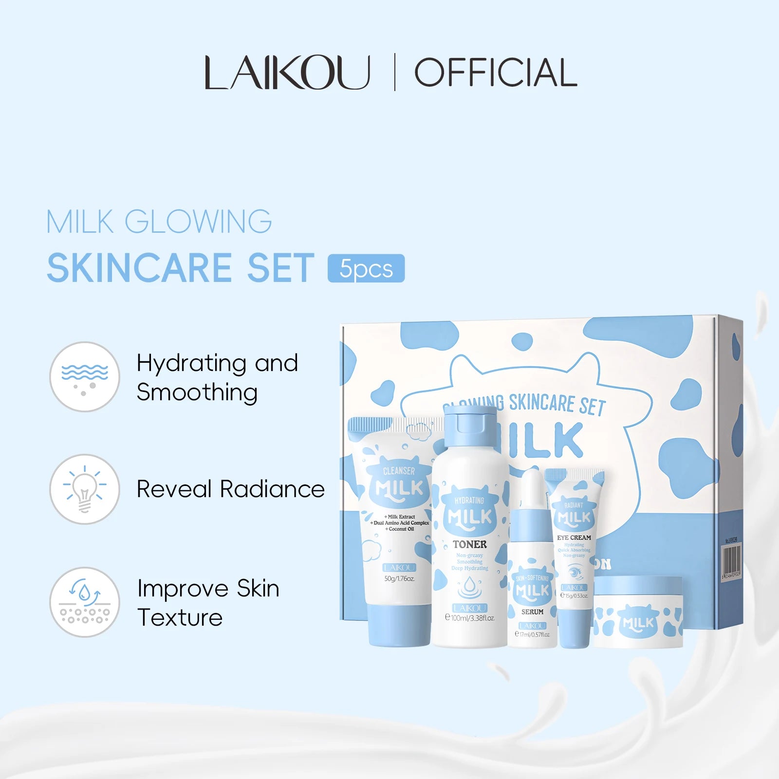 Milk Glowing Skincare Set