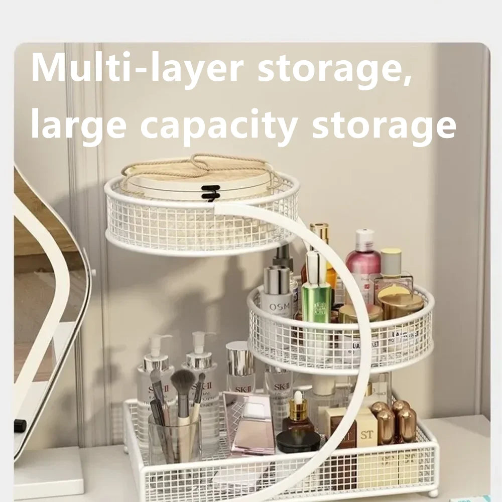 Metal Makeup Storage Rack Cosmetic Organizer 1pc