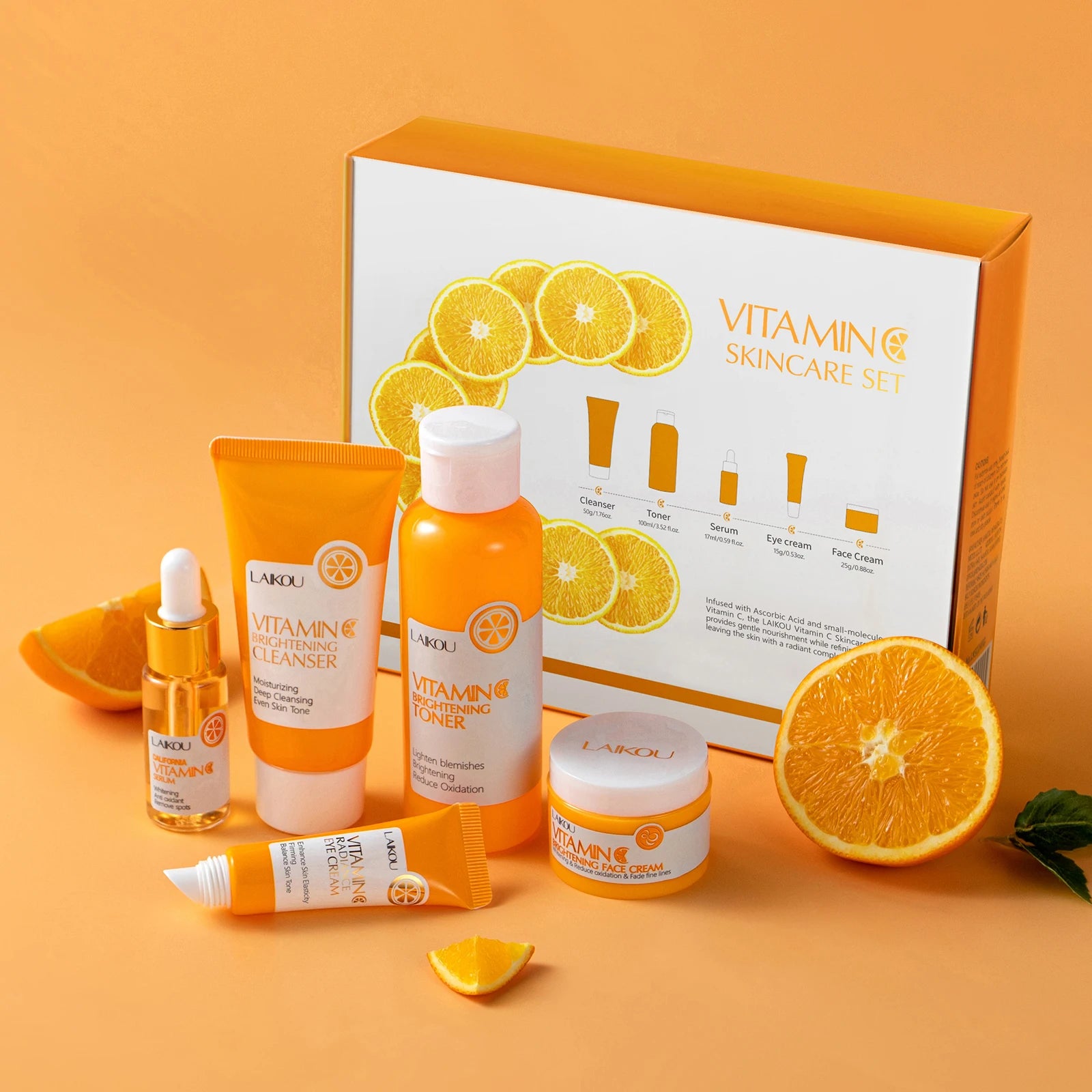 Vitamin C Skincare Set Brightening 5Pcs Kit
