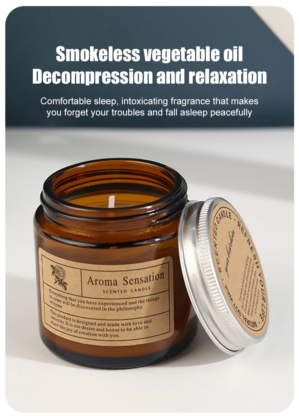 Smokeless Aromatic Scented Candle Handmade