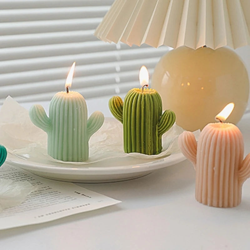 Small Cactus Scented Wax Candles