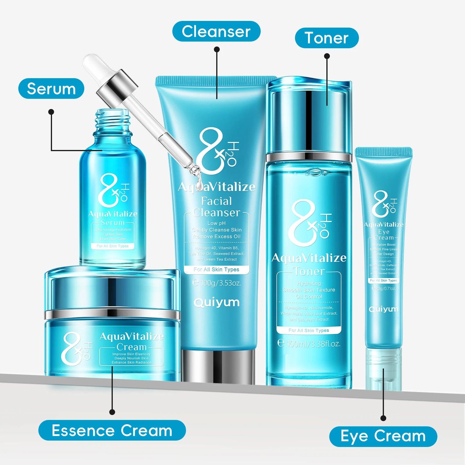 H₂O Aqua Vitalize Skincare Set 5PCS