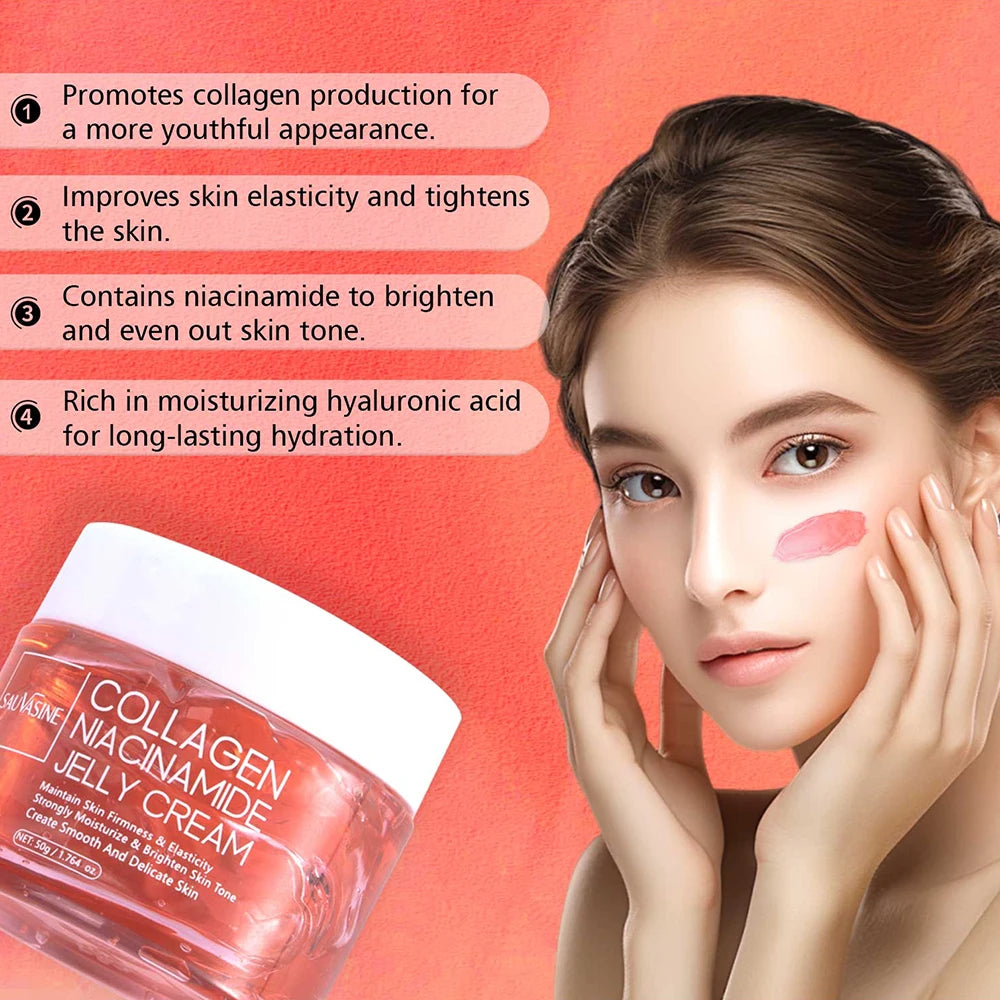 Collagen Peel-off Face Mask Night Wrapping Mask +  Collagen Jelly Cream