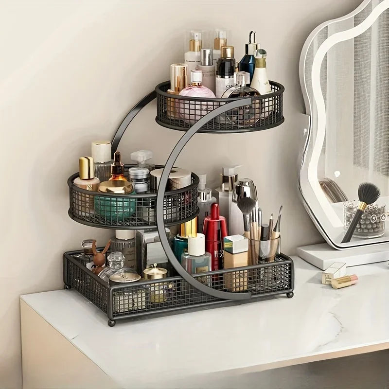 Metal Makeup Storage Rack Cosmetic Organizer 1pc