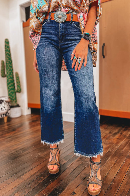 High Waist Flared Jeans