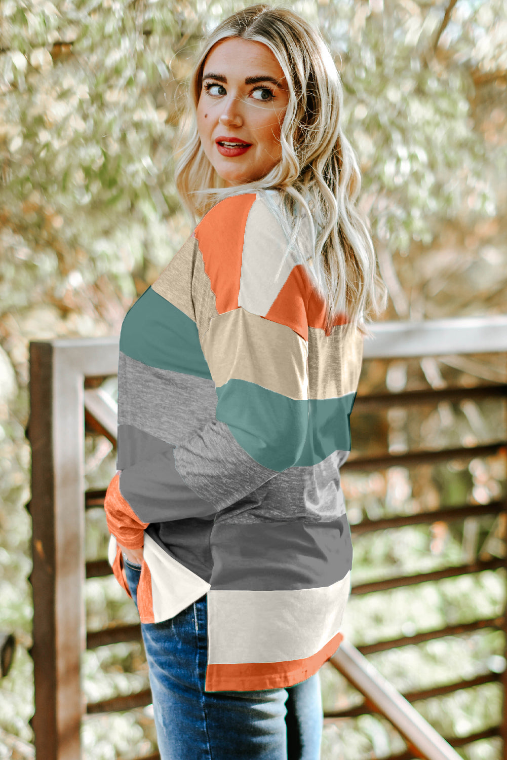 Colorblock Pullover Top